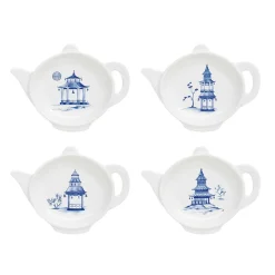 Ethnique|Pagoda>Easy Life Ensemble de 4 porte-sachets de thé PADOGA