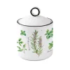 Quotidienne|Cuisine>Easy Life Ensemble de 3 pots en porcelaine, dimensions Ø 9×13 cm HERBARIUM