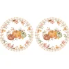 Services De Table En Porcelaine​|Harvest>Easy Life Ensemble de 2 sets de table Ø 34,5 cm HARVEST