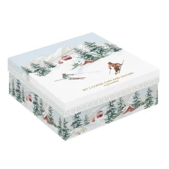 Noël|Petit Dejeuner>Easy Life Ensemble de 2 tasses à café avec soucoupe CHALET