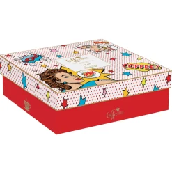 Coffret Cadeau|Petit Dejeuner>Easy Life Ensemble de 6 tasses à espresso de 100 ml avec soucoupesPOP ART