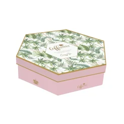 Coffret Cadeau|Petit Dejeuner>Easy Life Ensemble de 6 tasses à espresso de 110 ml avec soucoupes en bambou Wild TROPICAL