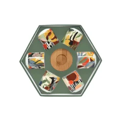 Coffret Cadeau|Petit Dejeuner>Easy Life Ensemble de 6 tasses à espresso de 100 ml avec soucoupes KILIMANJARO