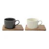 Quotidienne|Petit Dejeuner>Easy Life Ensemble de 2 tasses en porcellaine TAKE A BREAK ASS3
