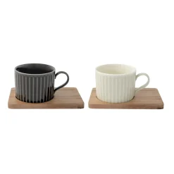 Quotidienne|Petit Dejeuner>Easy Life Ensemble de 2 tasses en porcellaine TAKE A BREAK ASS3