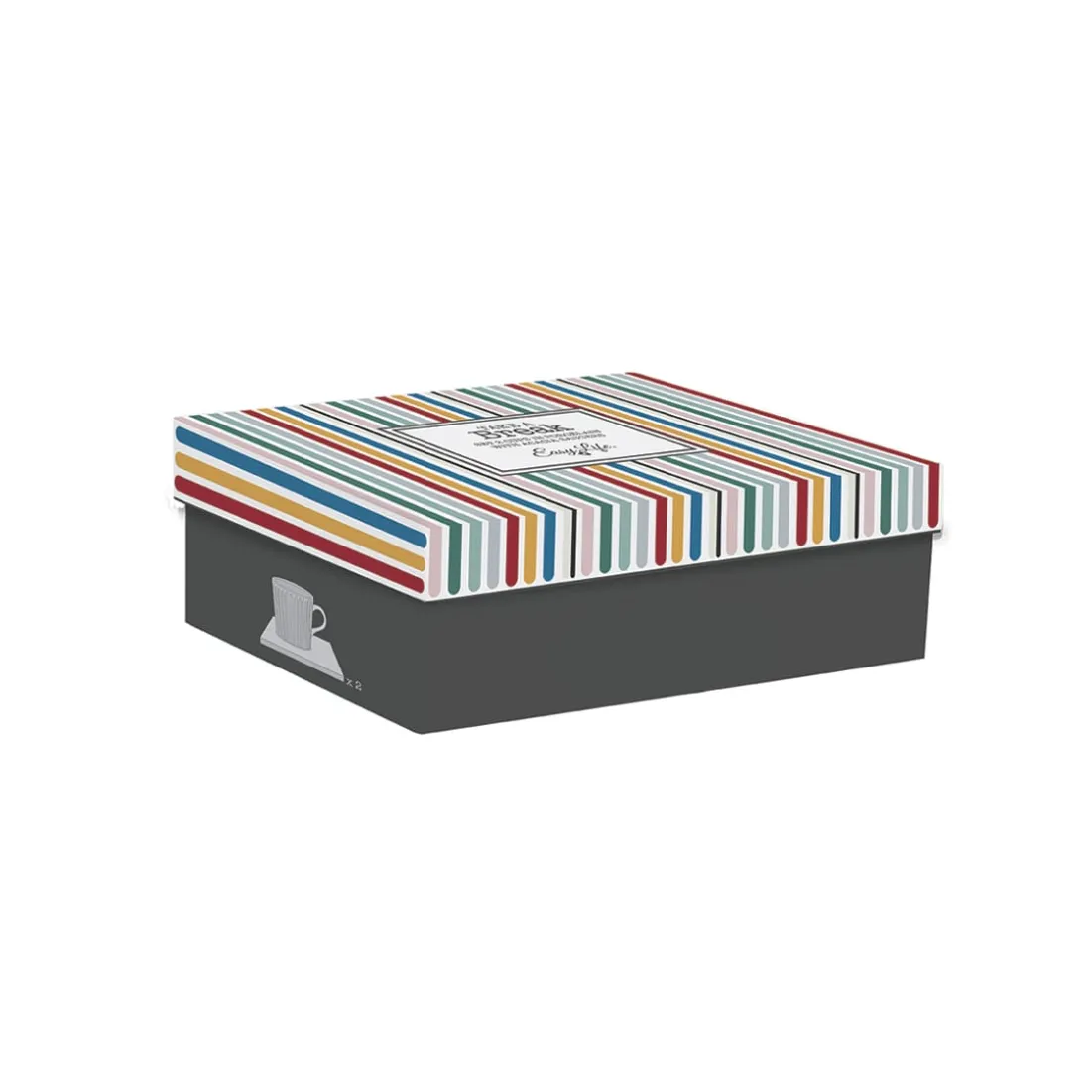 Quotidienne|Petit Dejeuner>Easy Life Ensemble de 2 tasses en porcellaine TAKE A BREAK ASS3