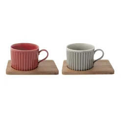 Quotidienne|Petit Dejeuner>Easy Life Ensemble de 2 tasses en porcellaine TAKE A BREAK ASS1