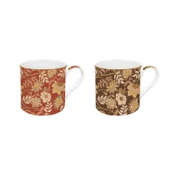 Coffret Cadeau>Easy Life Ensemble de 2 tasses en porcelaine 300 ml FLEURS DES RÊVES