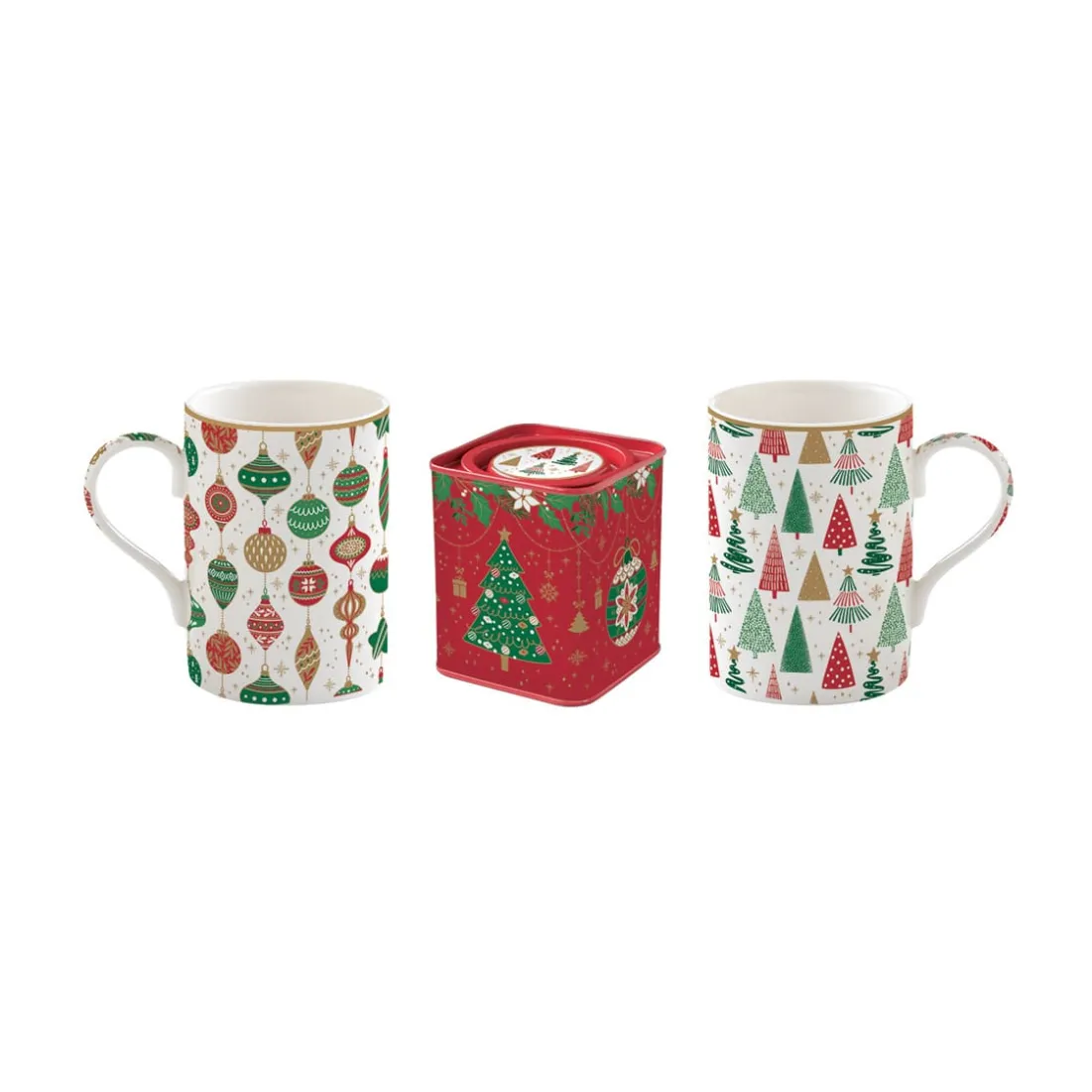 Petit Dejeuner|Jingle Bells>Easy Life Ensemble de 2 tasses JINGLE BELLS
