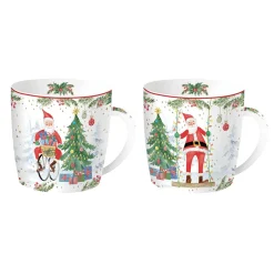 Noël|Petit Dejeuner>Easy Life Ensemble de 2 tasses JOYFUL SANTA