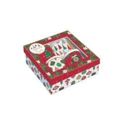 Petit Dejeuner|Jingle Bells>Easy Life Ensemble de 4 verres à café JINGLE BELLS