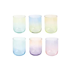Services De Table En Porcelaine​|Rainbow>Easy Life Ensemble de 6 verres RAINBOW