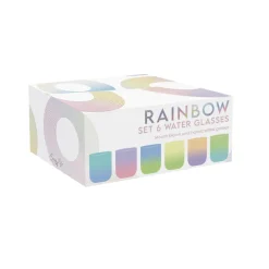Services De Table En Porcelaine​|Rainbow>Easy Life Ensemble de 6 verres RAINBOW