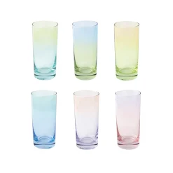 Services De Table En Porcelaine​|Rainbow>Easy Life Ensemble de 6 verres RAINBOW