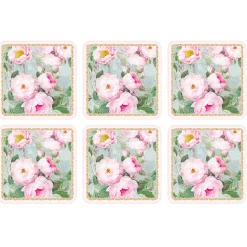 Romantique|Services De Table En Porcelaine​>Easy Life Ensemble de 6dessous de verre IN BLOOM