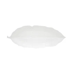 Moderne|Services De Table En Porcelaine​>Easy Life Feuille en porcelaine 39×16 cm LEAVES WHITE