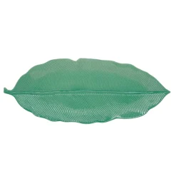 Moderne|Services De Table En Porcelaine​>Easy Life Feuille en porcelaine 47×19 cm LEAVES LIGHT GREEN