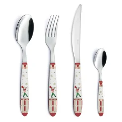 Noël|Services De Table En Porcelaine​>Easy Life Fourchette en acier avec manche décoré POLAR EXPRESS