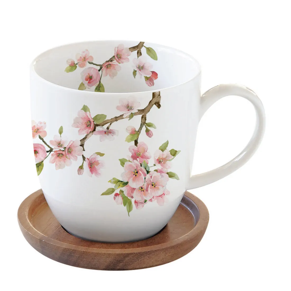 Nature|Petit Dejeuner>Easy Life Mug avec couvercle SAKURA