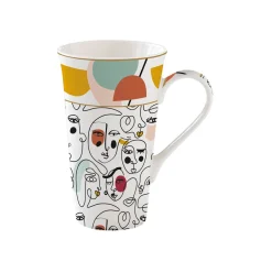 Coffret Cadeau|Petit Dejeuner>Easy Life Mug en porcelaine de 600 ml MODERNISM