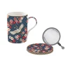Coffret Cadeau|Petit Dejeuner>Easy Life Mug et sous-verre en porcelaine avec infuseur, 350 ml OKINAWA