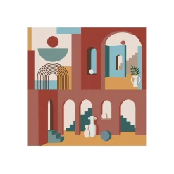 Coffret Cadeau|Services De Table En Porcelaine​>Easy Life Paquet de 20 serviettes en papier 33×33 ILLUSION