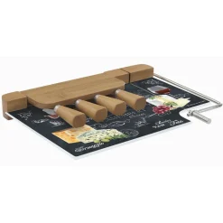 Quotidienne|Cuisine>Easy Life Planche à fromage avec fil et 4 couteaux à fromage WORLD OF CHEESE