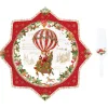 Noël|Services De Table En Porcelaine​>Easy Life Plat à gâteau avec pelle CHRISTMAS MEMORIES