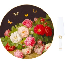 Nature|Services De Table En Porcelaine​>Easy Life Plat à gâteau avec pelle VICTORIAN GARDEN
