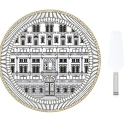 Ethnique|Services De Table En Porcelaine​>Easy Life Plat à gâteau avec une pelle PALAZZO