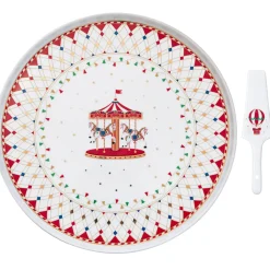 Noël|Services De Table En Porcelaine>Easy Life Plat à gâteau avec une pelle CHRISTMAS WONDERLAND