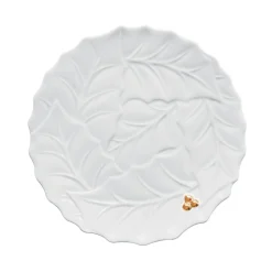 Noël|Services De Table En Porcelaine​>Easy Life Plat à gâteau HOLLY & BERRIES WHITE