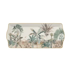 Nature|Services De Table En Porcelaine​>Easy Life Plateau 35×15 cm en porcelaine avec bordure en boite cadeau NOSTALGIC HEAVEN