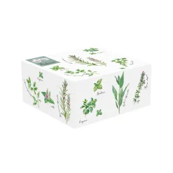 Quotidienne|Services De Table En Porcelaine​>Easy Life Plateau apéritif 20,5×17 cm avec 3 bols en porcelaine HERBARIUM