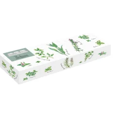 Quotidienne|Services De Table En Porcelaine​>Easy Life Plateau apéritif 37×10 cm avec 3 bols en porcelaine Ø 10 cm HERBARIUM