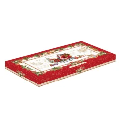 Noël|Christmas Memories>Easy Life Plateau de service en porcelaine de 40×18 cm CHRISTMAS MEMORIES