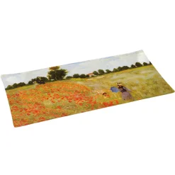 Masterpiece|Services De Table En Porcelaine​>Easy Life Plateau en verre de qualité supérieure, dimensions 36×17 cm COQULICOTS,LA PROMENADE (POPPIES)