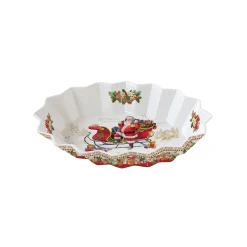 Noël|Services De Table En Porcelaine​>Easy Life Plateau ovale en porcelaine de 25×17 cm CHRISTMAS MEMORIES