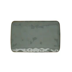 Moderne|Services De Table En Porcelaine>Easy Life Plateau rectangulaire en porcelaine de 20×13 cm INTERIORS CELADON