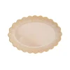 Romantique|Services De Table En Porcelaine​>Easy Life Service de plateau ovale beige FLEURI
