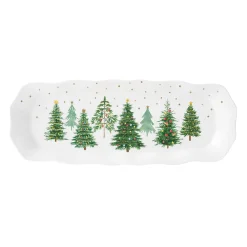 Services De Table En Porcelaine​|Festive Trees>Easy Life Service de plateau rectangulaire FESTIVE TREES