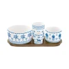 Ethnique|Services De Table En Porcelaine​>Easy Life Set apéritif 4 bols bleus EXOTIC VIBES