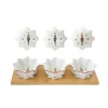 Noël|Services De Table En Porcelaine​>Easy Life Set apéritif avec 3 bols en porcelaine et support en bambou NUTCRACKER