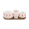 Ethnique|Services De Table En Porcelaine​>Easy Life Set apéritif composé de 4 bols EXOTIC VIBES