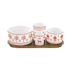 Ethnique|Services De Table En Porcelaine​>Easy Life Set apéritif composé de 4 bols EXOTIC VIBES