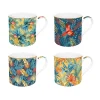 Coffret Cadeau|Petit Dejeuner>Easy Life Set de 4 mugs en porcelaine de 300 mlEQUATORIAL