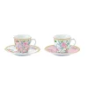 Romantique|Petit Dejeuner>Easy Life Set de 2 tasses à café avec soucoupe 80 ml GARDEN JOY