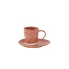 Moderne|Petit Dejeuner>Easy Life Set de 6 tasses à café de 120 ml avec soucoupes en porcelaine INTERIORS BRICK