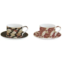 Coffret Cadeau|Petit Dejeuner>Easy Life Set de 2 tasses avec soucoupes KIMONO