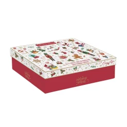 Noël|Petit Dejeuner>Easy Life Set de 4 verres à café avec soucoupes CHRISTMAS FRIENDS